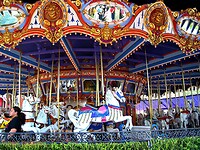 Eurodisney - Fantasyland Paard 07  Carrousel Lancelot