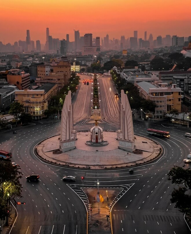 Thailand & Cambodja 2020 - Dag 01-Bangkok - 02 - Democracy Monument 03