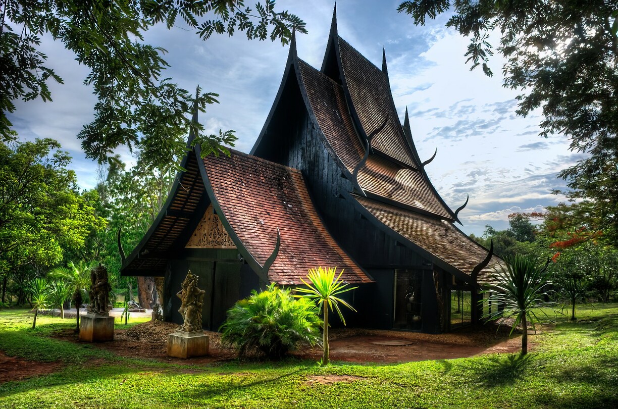 Thailand & Cambodja 2020 - Dag 04-Chiang Rai - 02 - Dark House 50