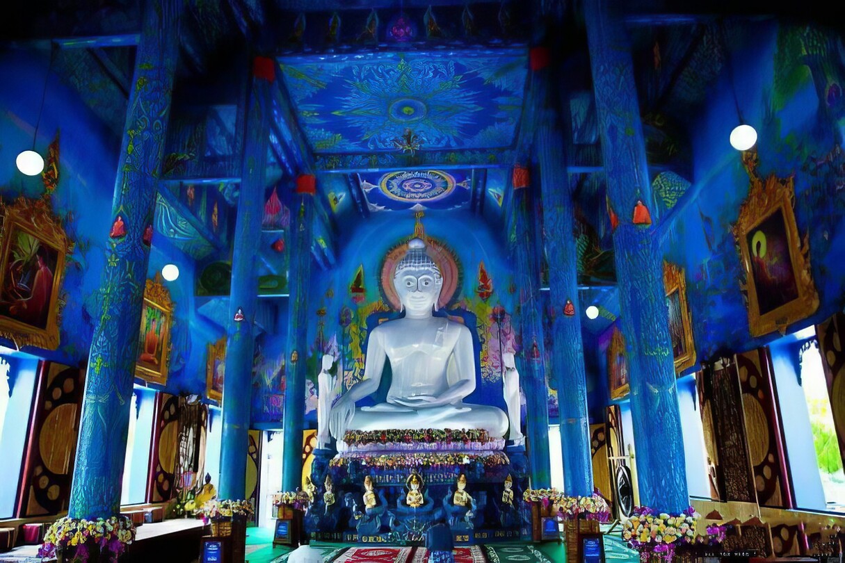 Thailand & Cambodja 2020 - Dag 04-Chiang Rai - 07 - Blauwe Tempel 33
