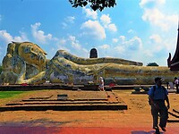 Thailand & Cambodja 2020 - Dag 16-Ayutthaya - 08 - Liggende Boedha 01 Wat Lokkayasutha