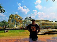 Thailand & Cambodja 2020 - Dag 16-Ayutthaya - 08 - Liggende Boedha 02 Wat Lokkayasutha