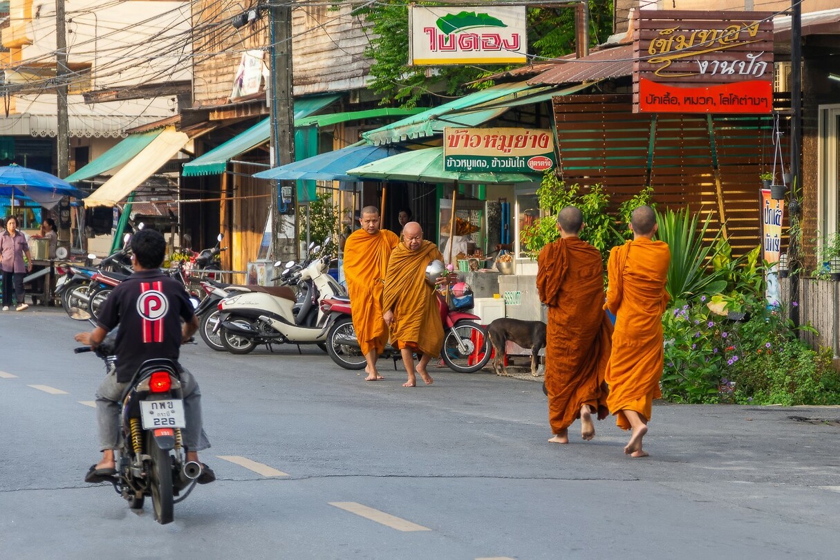 Thailand & Cambodja 2020 - Dag 41-Diversen Monnikken Straat