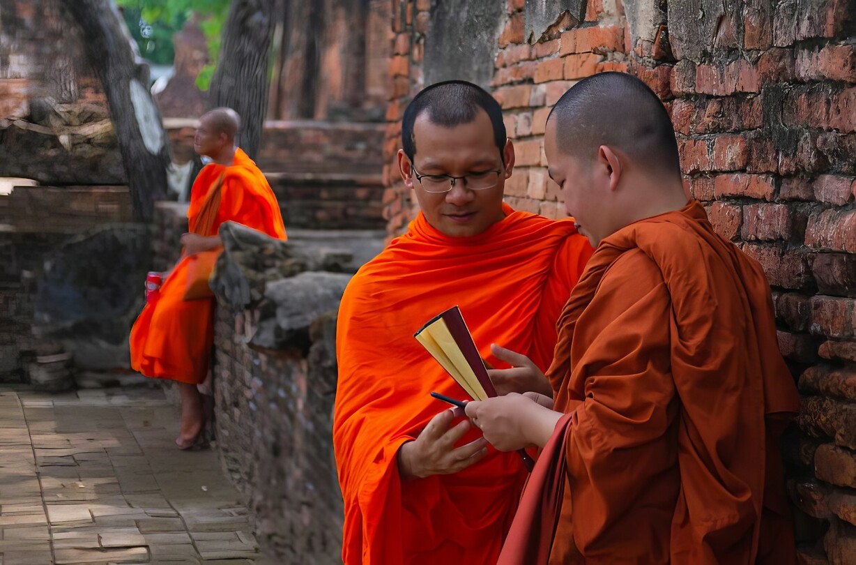 Thailand & Cambodja 2020 - Dag 41-Monnik 14