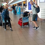 Afscheid op Schiphol