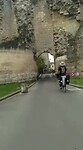Door de poort