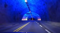 Impressie in de langste tunnel ter wereld