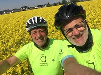 In een koolzaad veld
