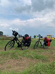 Rusten in het gras