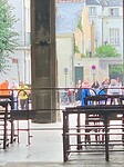 Fietsen vanaf het altaar