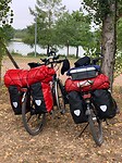 Fietsen op lege camping