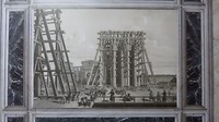 Izaäk kathedraal houtconstructie zuilenplaatsing