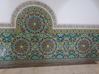 Hassan II badruimte inlegwerk zellij wanden