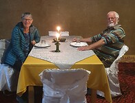 bij kaarslicht