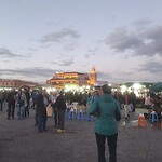 Marrakesh Jemaa el-Fna bij avond