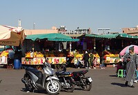 Marrakesh Plein Jemaa el-Fna fruitstraat