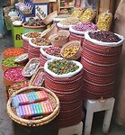 Marrakesh souk kruidenzakken