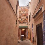 Marrakesh souk tapijtsteeg