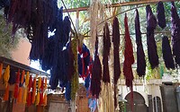 Marrakesh souk ververij droog binnenplaats