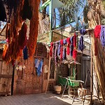 Marrakesh souk ververij hangplek