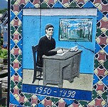 vrolijk kerkhof schrijver