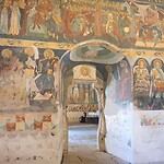 klooster arbore doorkijk vanuit kapel