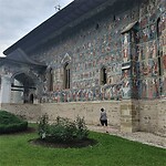 klooster sucevita zuidwand met fresco's