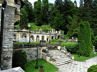 sinaia peles naar de paleistuin