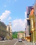 brasov hoofdsraat kasteel brasov