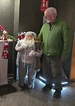Wim begroet collega
