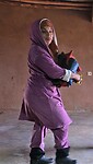 Hasna met de kleding