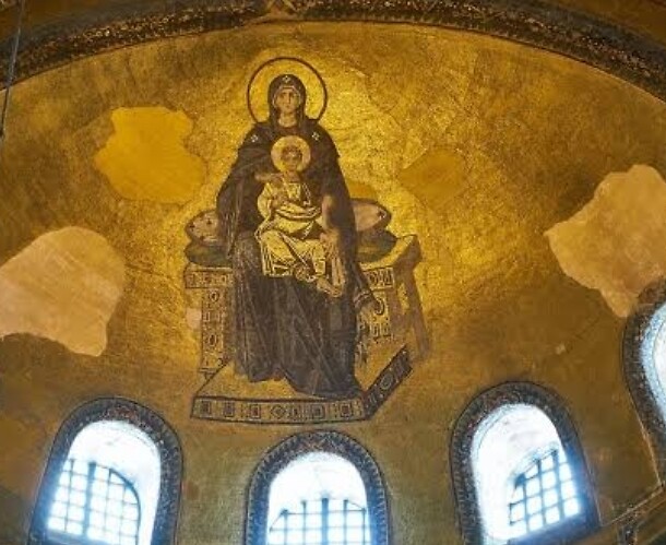 hagia sophia maria en  jezus