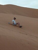 Martijn sandboarding