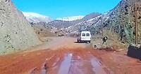 Natte piste