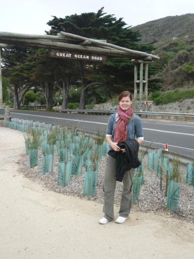 Het begin van de Great Ocean road