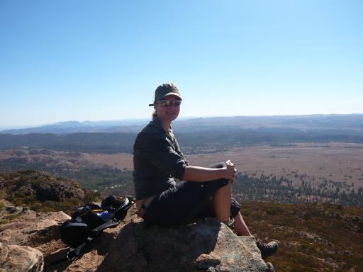 Wilpena Pound beklimming van berg