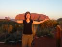 Uluru zonsondergang en ik