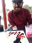 Lunchen op een bessenfarm