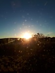 Nog maar snel de zonsopkomst vanuit Mereenie loop road
