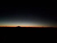 Zonsondergang na bezoek Uluru