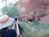 Prachtige ochtendwandeling Uluru