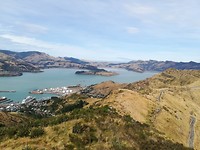 Uitzicht op Lyttelton