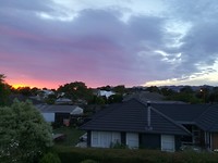 Zonsopkomst in Christchurch