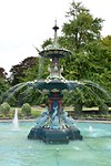 Peacock fountain