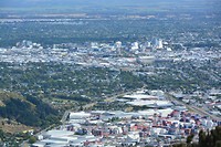 Christchurch vanaf de vulkaan