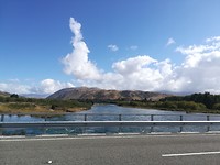 Uitzicht op Waitaki river