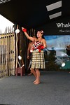 Whakarewarewa: dans en zang met lange Poi