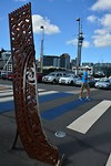 Waka bow (Maori kano plecht)