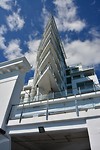Appartementen op de kop van de pier