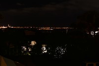 Auckland by night: vanaf ons balkon